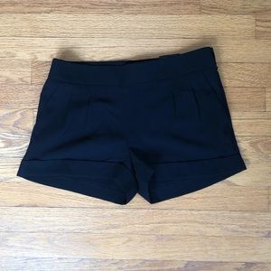 Express Black Crepe Dress Short